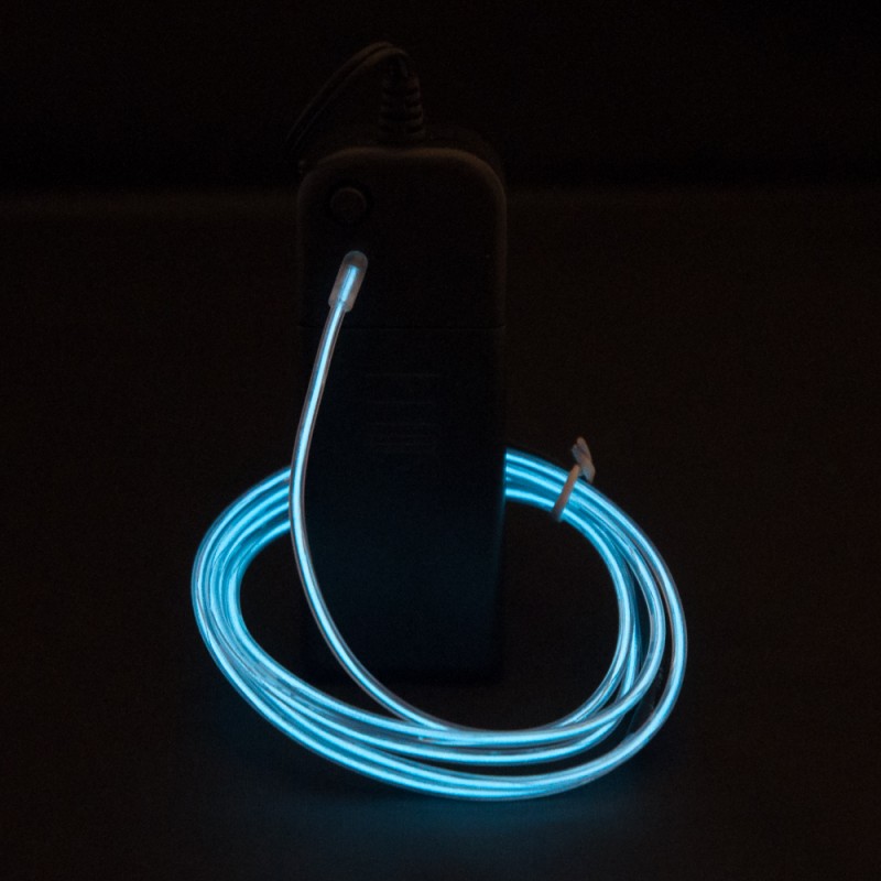 EL Wire Bande lumineuse LED pour intérieur de voiture avec bord de couture  de 6 mm, fil électroluminescent (EL), kit d'éclairage ambiant, accessoires